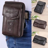 Classic Texture Men Pu Leather Fanny Waist Bag