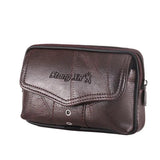 Classic Texture Men Pu Leather Fanny Waist Bag