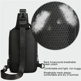 Anti-Theft Men's Crossbody Bag with USB Charging