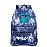 Mr Beast Lightning Cat School Bagpacks for Boys Girls Teens