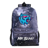 Mr Beast Lightning Cat School Bagpacks for Boys Girls Teens
