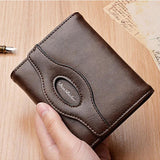 Men's Short Wallet Multi-card PU Waterproof Wallet