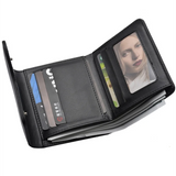 Men's Short Wallet Zipper Multifunction Business Wallet