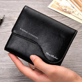 Men's Short Wallet Zipper Multifunction Business Wallet