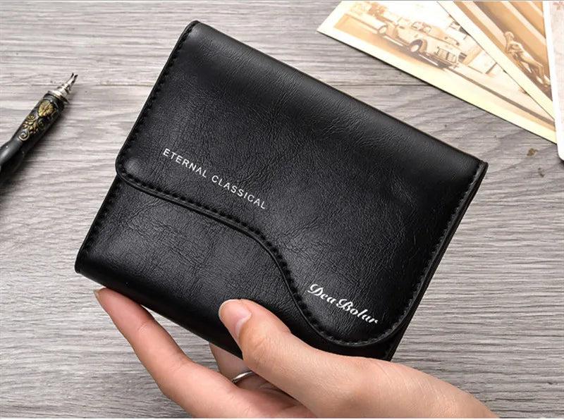 Men's Short Wallet Zipper Multifunction Business Wallet