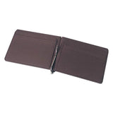 Men Wallet Short Skin Wallets Purses PU Leather Money Clips Solid Thin Wallet
