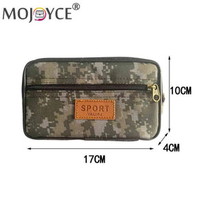 Men PU Leather Fanny Waist Bag Mobile Phone Purse Pocket