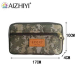 Men Multi-function PU Leather Fanny Waist Bag