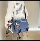 Canvas Bag School Bags for College Student Men Women Shoulder Bags