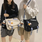 Canvas Bag School Bags for College Student Men Women Shoulder Bags