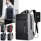 Waterproof Men's Business Backpack with USB Charging Port