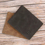 Men's Short Retro Frosted Wallet Multi-card Business Wallet