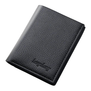 Men's Soft Leather Cross-section Multi-function Wallet
