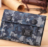 Leisure Camouflage Canvas Wallet Men Tide Short Wallet Women