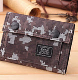 Leisure Camouflage Canvas Wallet Men Tide Short Wallet Women