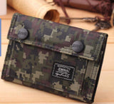 Leisure Camouflage Canvas Wallet Men Tide Short Wallet Women
