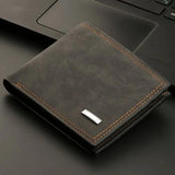 Arrival Men's Retro Leather Short Wallet Multi-Card Wallet