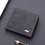 Arrival Men's Retro Leather Short Wallet Multi-Card Wallet