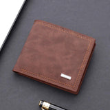 Arrival Men's Retro Leather Short Wallet Multi-Card Wallet