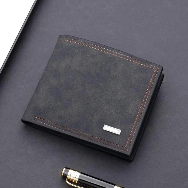 Arrival Men's Retro Leather Short Wallet Multi-Card Wallet