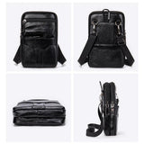 Men's PU Leather Waist Packs Phone Pouch Bags Waist Bag
