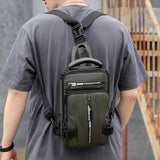 Men Multifunction Shoulder Bag Waterproof Travel Pack Messenger Pack For Male