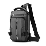 Men Multifunction Shoulder Bag Waterproof Travel Pack Messenger Pack For Male