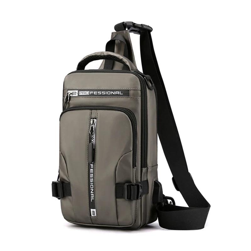 Men Multifunction Shoulder Bag Waterproof Travel Pack Messenger Pack For Male