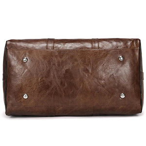 Large Leather Travel Duffle Bag for Men