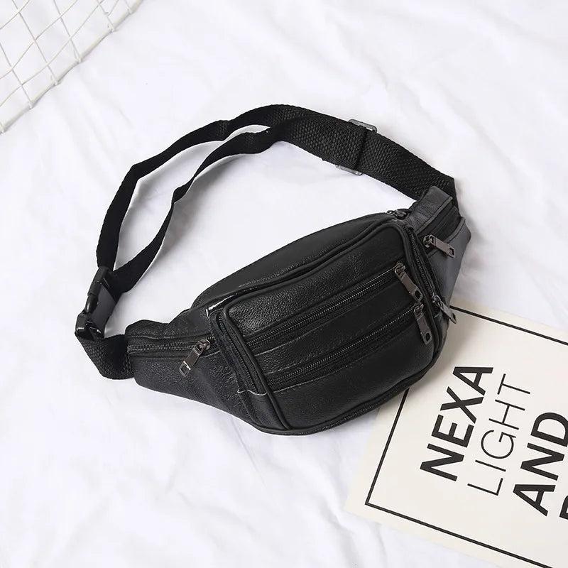 Leather Waist Bag Fanny Pack Men Women