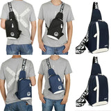 Men Nylon Outdoor Sport Sling Shoulder Small Bag Crossbody Chest Pack