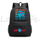 Lightning Cat School Backpack Boys Girls Cartoon Bookbag Men Casual Bagpacks