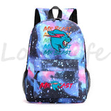 Lightning Cat School Backpack Boys Girls Cartoon Bookbag Men Casual Bagpacks