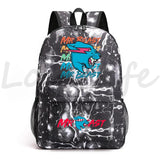 Lightning Cat School Backpack Boys Girls Cartoon Bookbag Men Casual Bagpacks