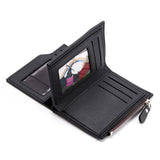 Anti-theft Leather Wallet For Traveling Ultra-thin Zipper Pocket Men Bag
