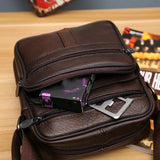 Leather Crossbody Men Messenger Bag Hot Male Small Man Shoulder Bags