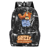 Grizzy And Les Lemmings Backpack for Boys Girls Cartoon Kids School Bags
