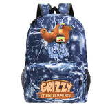 Grizzy And Les Lemmings Backpack for Boys Girls Cartoon Kids School Bags