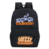 Grizzy And Les Lemmings Backpack for Boys Girls Cartoon Kids School Bags