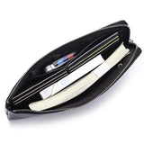 Men's Large Capacity Business Handbag with Wallet Clip and Zipper
