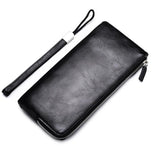 Men's Large Capacity Business Handbag with Wallet Clip and Zipper