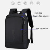 Waterproof Men's Backpack Laptop Bag Casual Rucksack