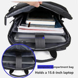 Waterproof Men's Backpack Laptop Bag Casual Rucksack