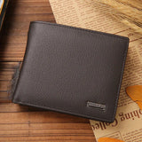 Cowhide Wallets for Men Short Wallet Portefeuille Homme Fashions Purses