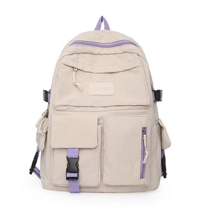 Large Canvas Backpack Light Travel Bag