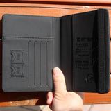 TO MY Husband Engraving PU Leather Passport Cover Wallet for Men
