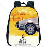 Kids Back to the Future Mini Backpack Baby Boys Girls Kindergarten Rucksack