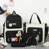 Canvas Backpack School Bags for Teenage Girl Boy Handbags Shoulder Bag