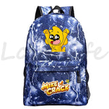 Kids Mikecrack Backpack Cartoon Bookbag Student School Bags