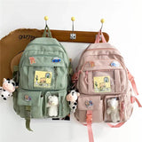 Harajuku Girls' School Backpack Oxford Waterproof